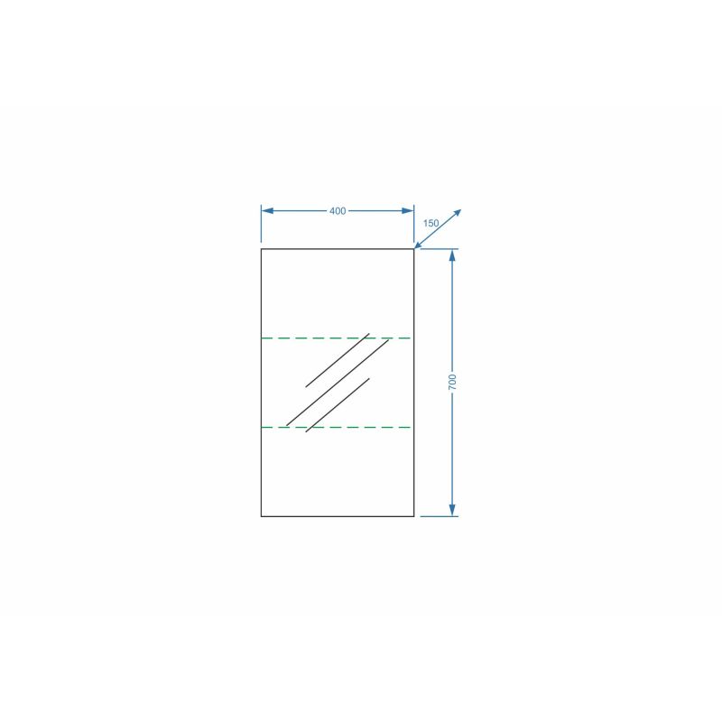 Зеркало со шкафом Stella Polar Альда 40, SP-00000221, белый