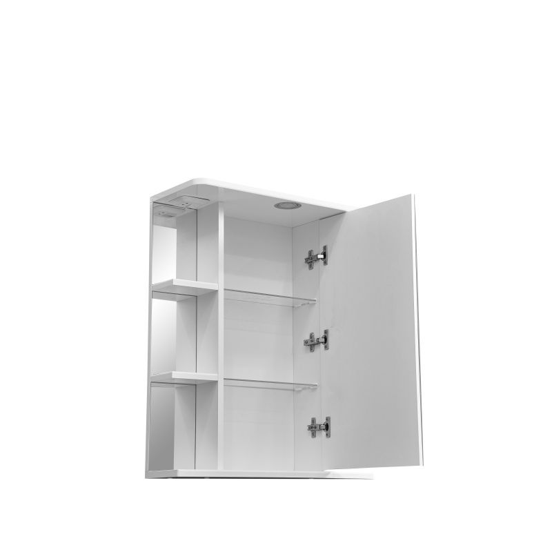 Зеркало со шкафом Stella Polar Концепт Лаура 60/C SP-00000050 60 см с подсветкой, правый, белый