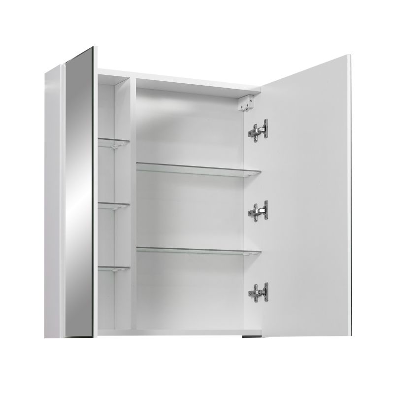 Зеркало со шкафом Stella Polar Концепт Парма 60 SP-00000051 60 см, 2 двери, белый
