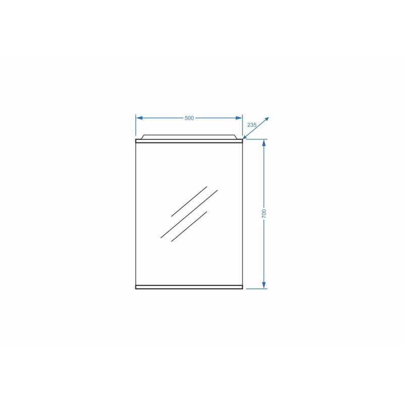 Зеркало Stella Polar Концепт Ильза 50/C SP-00000220 50 см с подсветкой, белое