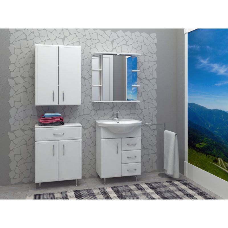 Зеркало Stella Polar Концепт Ильза 50/C SP-00000220 50 см с подсветкой, белое