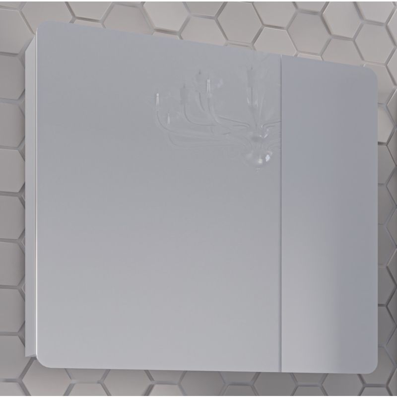 Зеркало со шкафом Stella Polar Адель 80 см SP-00001101 белый