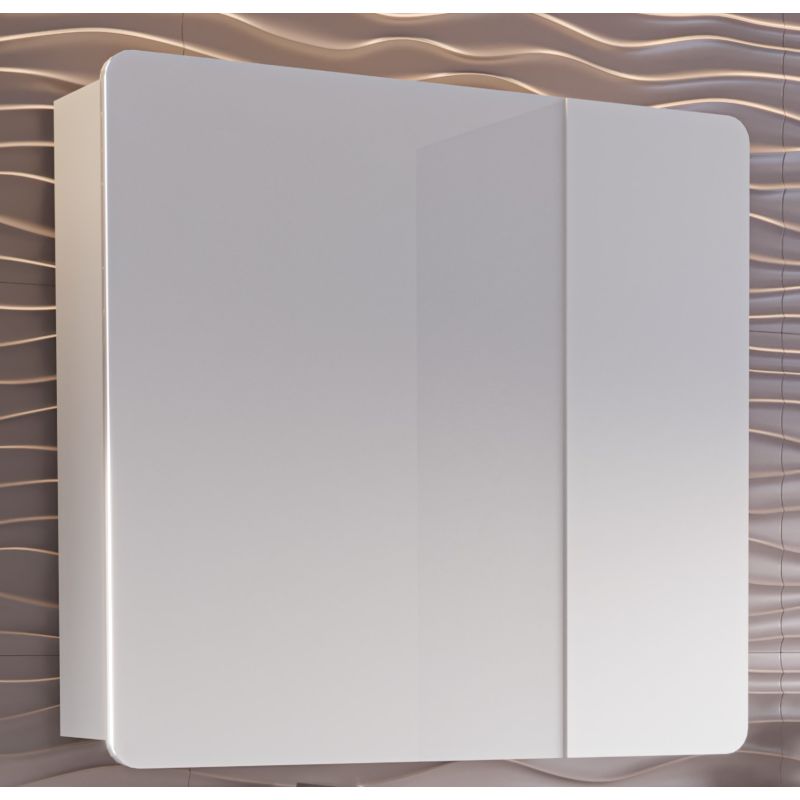 Зеркало со шкафом Stella Polar Адель 80 см SP-00001101 белый