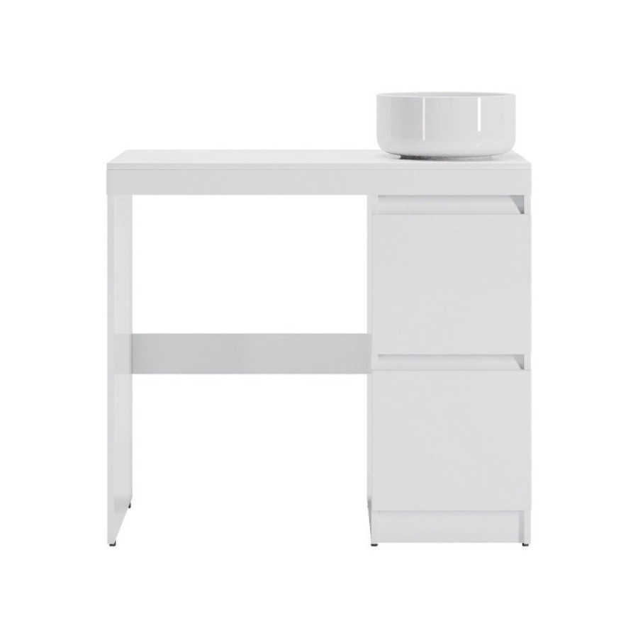 Тумба с раковиной Orange Sistema STM-100TUW+B07-345W, 100 см, под стиральную машину, напольная, белая