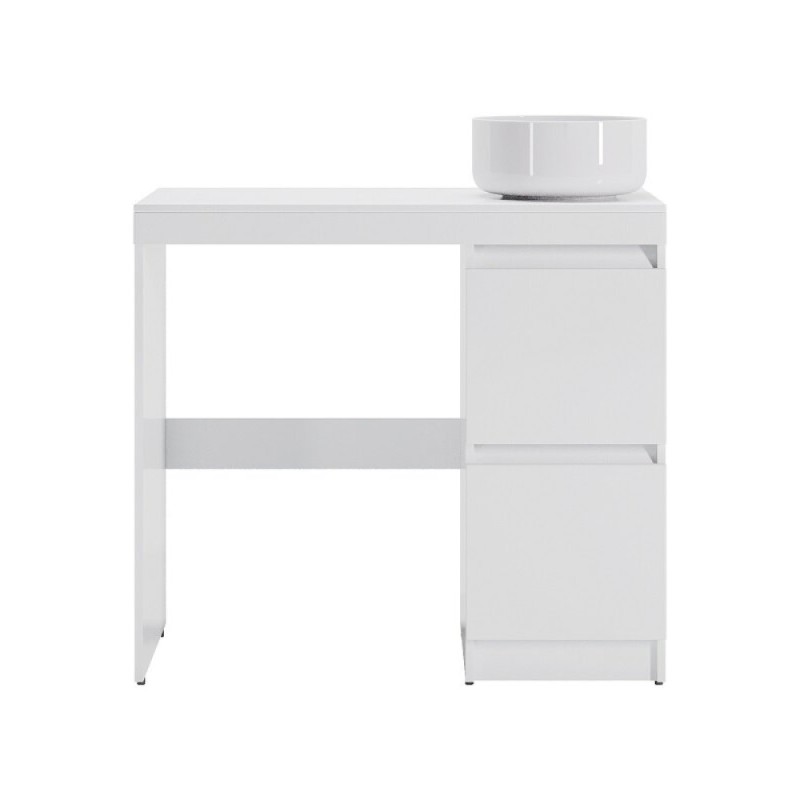 Тумба с раковиной Orange Sistema STM-100TUW+B09-360W, 100 см, под стиральную машину, напольная, белая