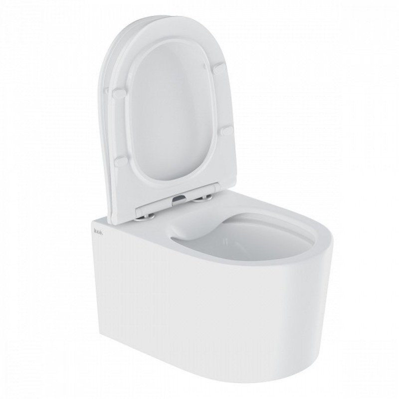 Подвесной унитаз Iddis Stone STORDSEi25 37 x 49 x 34 см безободковый, с сиденьем Soft Close