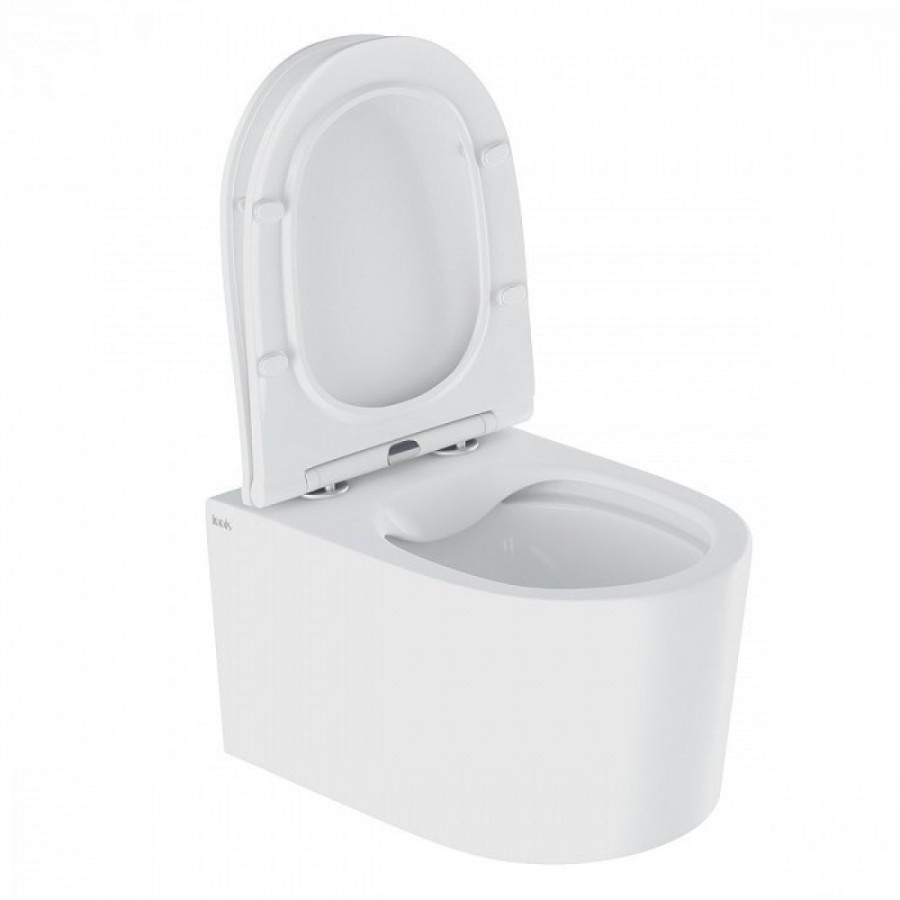 Подвесной унитаз Iddis Stone STORDSEi25 37 x 49 x 34 см безободковый, с сиденьем Soft Close
