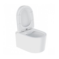 Подвесной унитаз Iddis Stone STORNSEi25, безободковый, с сиденьем Soft Close, белый