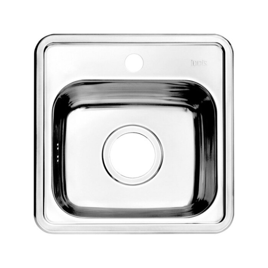 Кухонная мойка Iddis Strit STR38P0i77 38 x 38 x 15.2см, квадратная, нержавеющая сталь