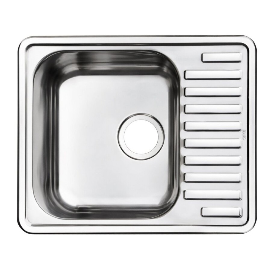 Мойка кухонная Iddis Strit STR58SDi77 S 58.5 см, 1 чаша, с крылом, шелк, сатин