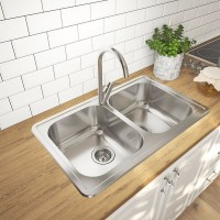 Мойка кухонная Iddis Strit STR78S2i77K, 78 см, нержавеющая сталь, поверхность шелк, цвет сталь матовая (сатин)