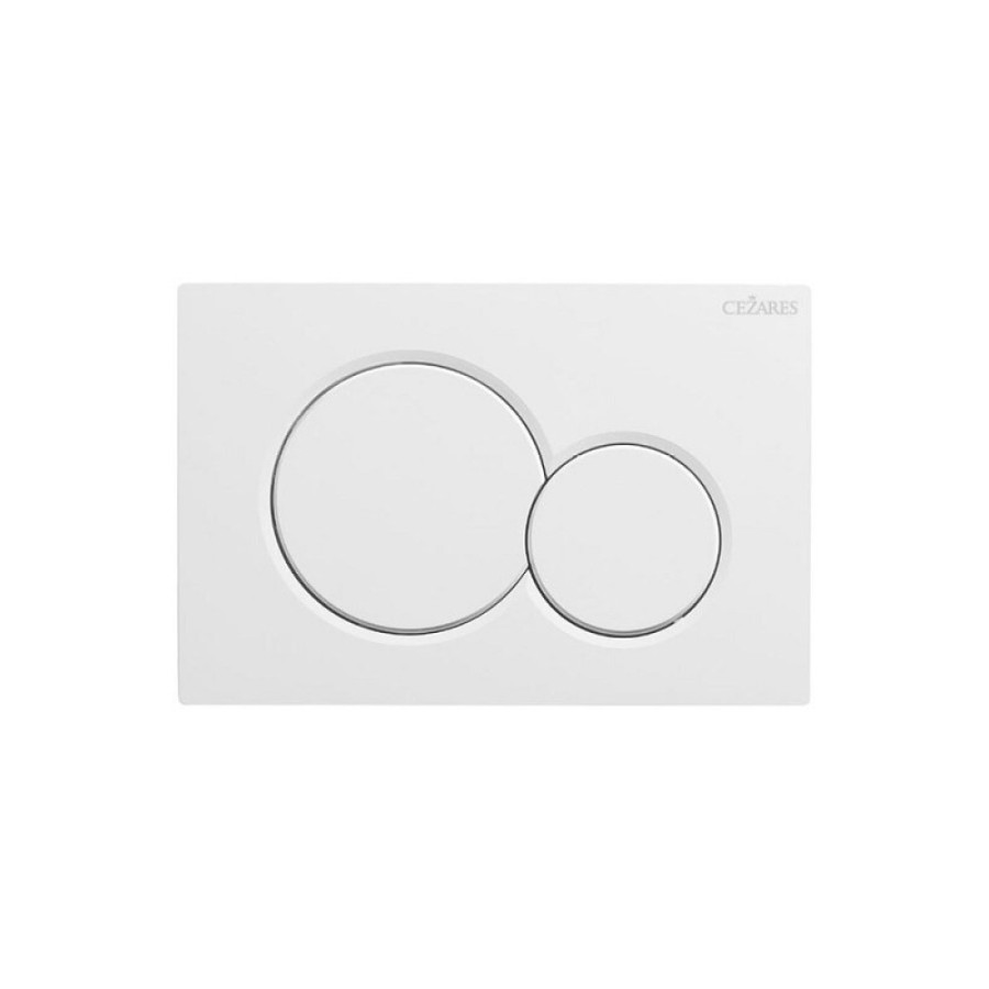 Клавиша смыва Cezares STYLUS-BTN-BL, механическая, цвет белый глянец