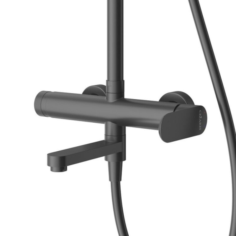 Душевая система Cezares STYLUS-CVD-NOP, цвет черный матовый