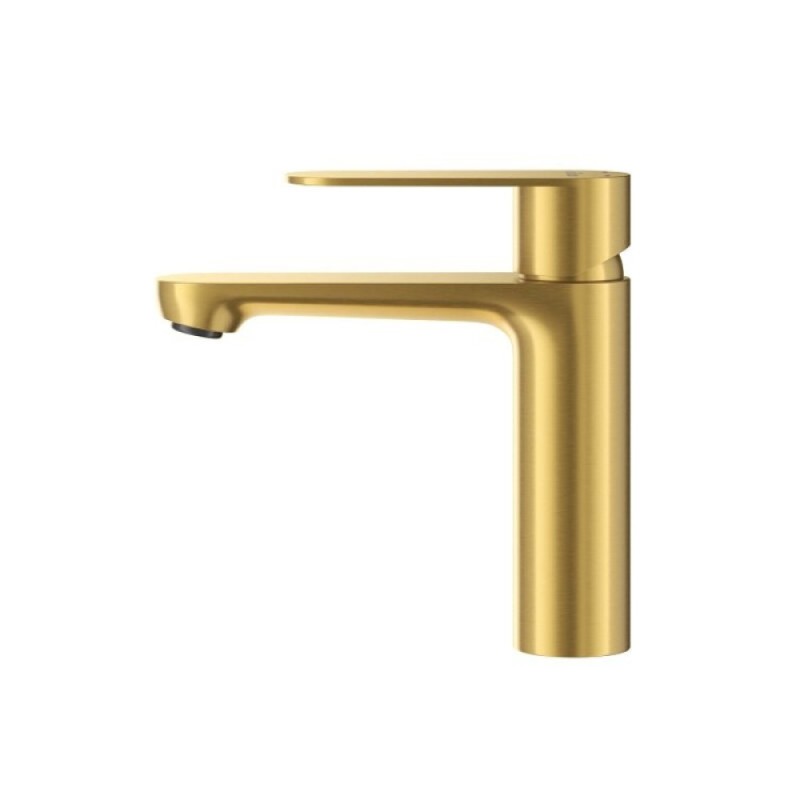 Смеситель для раковины Cezares STYLUS-LS-BORO, с донным клапаном, брашированное золото