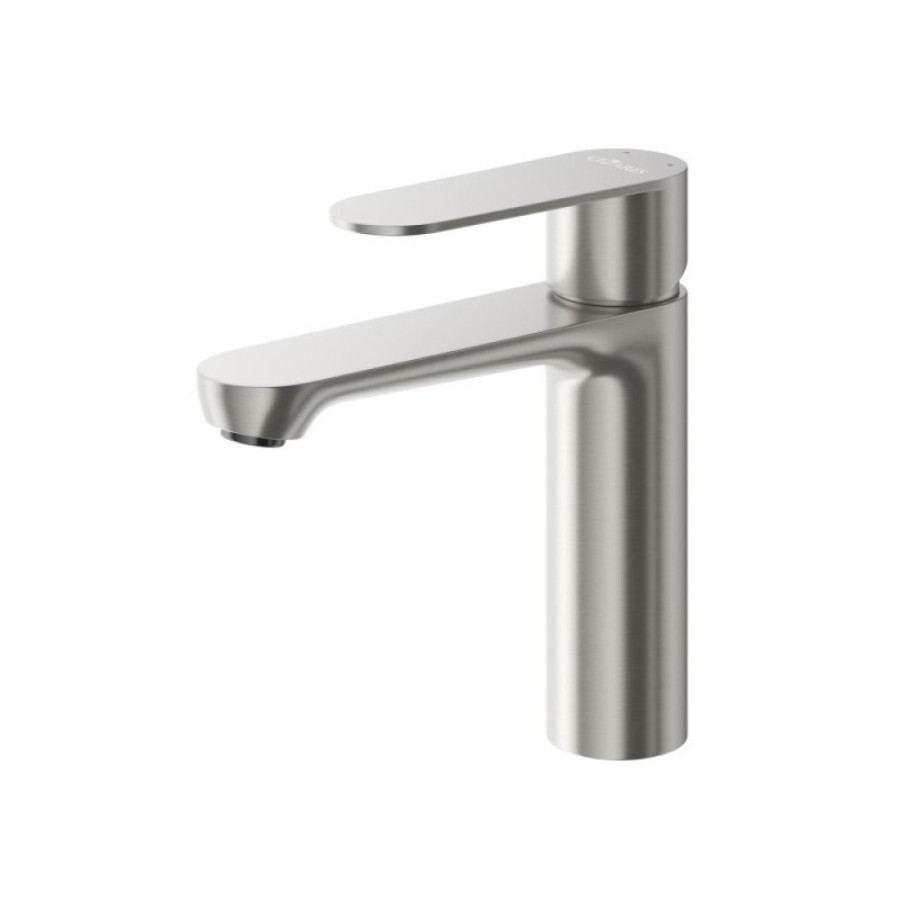 Смеситель для раковины Cezares STYLUS-LS-IN, с донным клапаном, сатин
