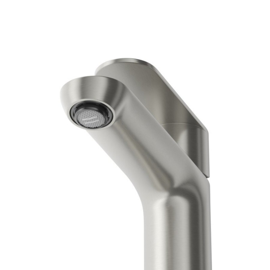 Смеситель для раковины Cezares STYLUS-LS-IN, с донным клапаном, сатин