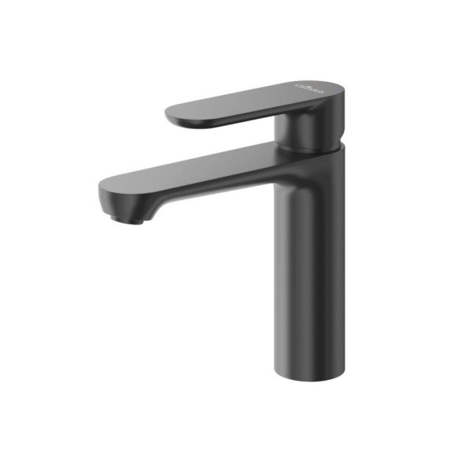 Смеситель для раковины Cezares STYLUS-LS-NOP, с донным клапаном, черный матовый
