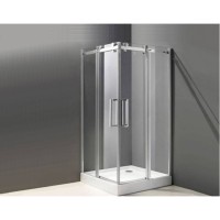 Душевой уголок Cezares Stylus-O-M-A-2-90-C-Cr, 90 x 90 см, стекло прозрачное, профиль хром