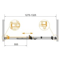 Душевая дверь Cezares Stylus-Soft-BF-1-130-C-Cr 130x195 см с доводчиком