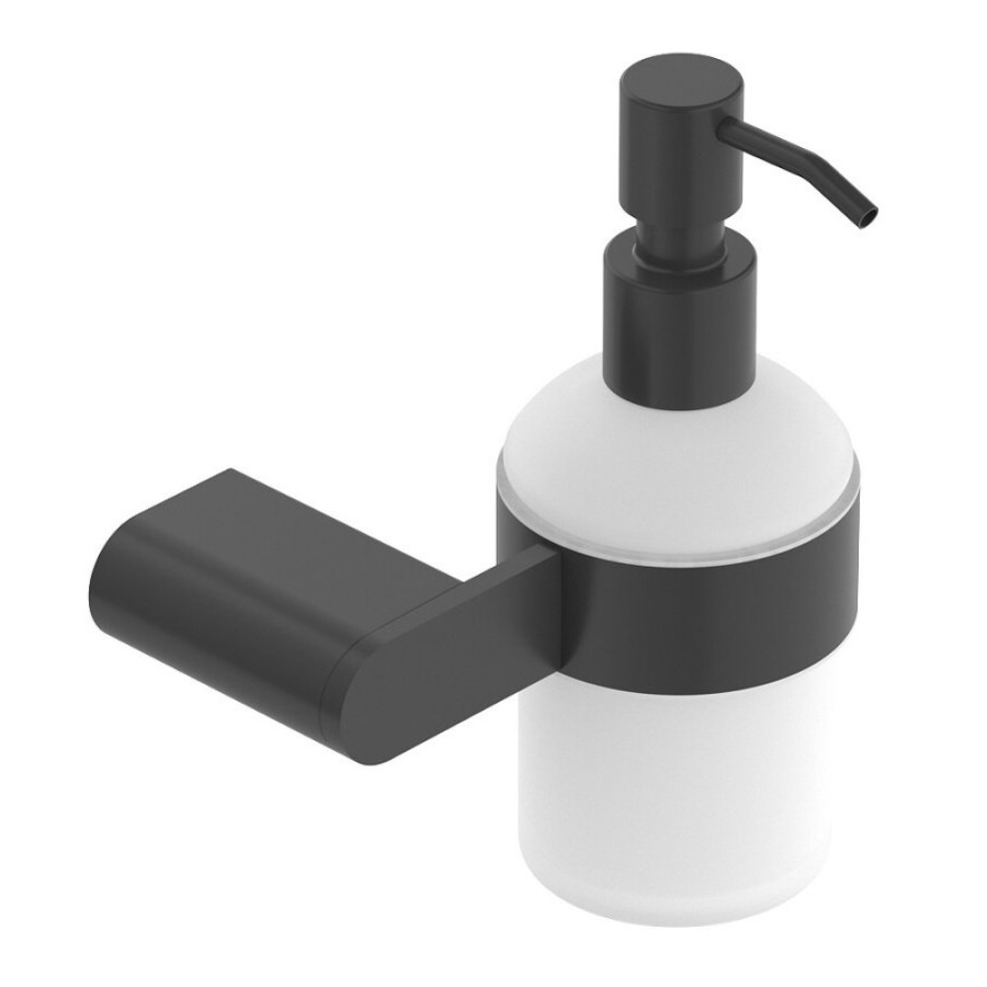 Дозатор жидкого мыла Cezares Stylus-SOIS-V-NOP, черный матовый