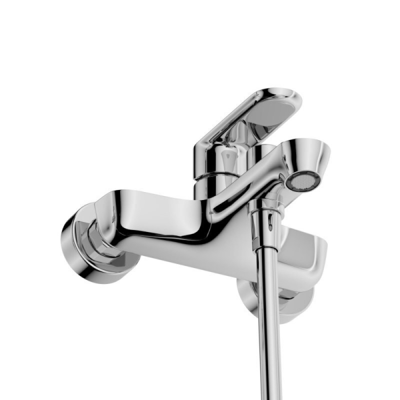 Смеситель для ванны и душа Cezares STYLUS-VD-01, с душевым гарнитуром, хром