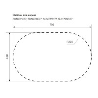 Мойка кухонная Iddis Suno S SUN77SDi77 77 см, 1 чаша, с крылом, шелк, сатин