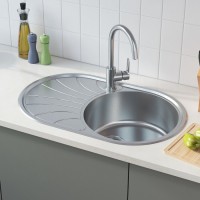 Мойка кухонная Iddis Suno S SUN77SDi77 77 см, 1 чаша, с крылом, шелк, сатин