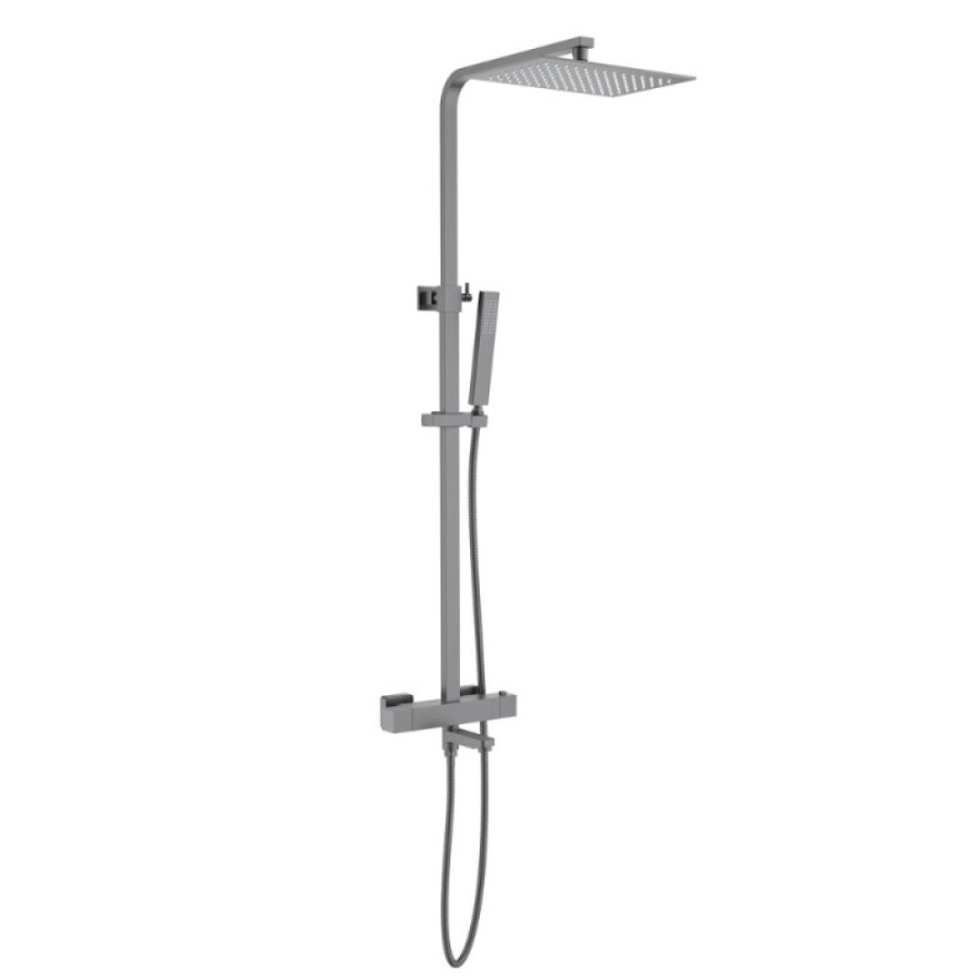 Душевая система Timo Tetra-Thermo SX-0169/18, термостатическая, цвет черное золото