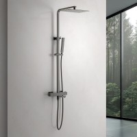 Душевая система Timo Tetra-Thermo SX-0169/18, термостатическая, цвет черное золото