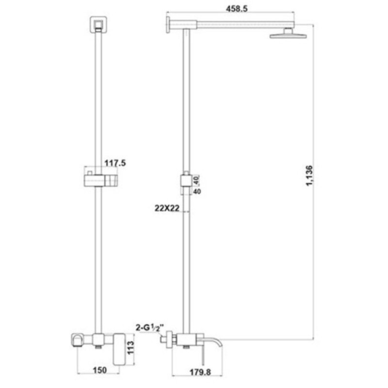 Душевая система Timo Selene SX-1013/00 chrome, хром
