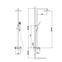 Душевая система Timo Selene SX-1030/00 chrome
