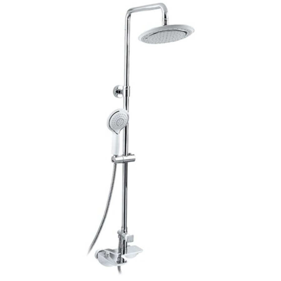 Душевая система Timo Helmi SX-1070/00 412 chrome white, 3-х режимная, белая/хром
