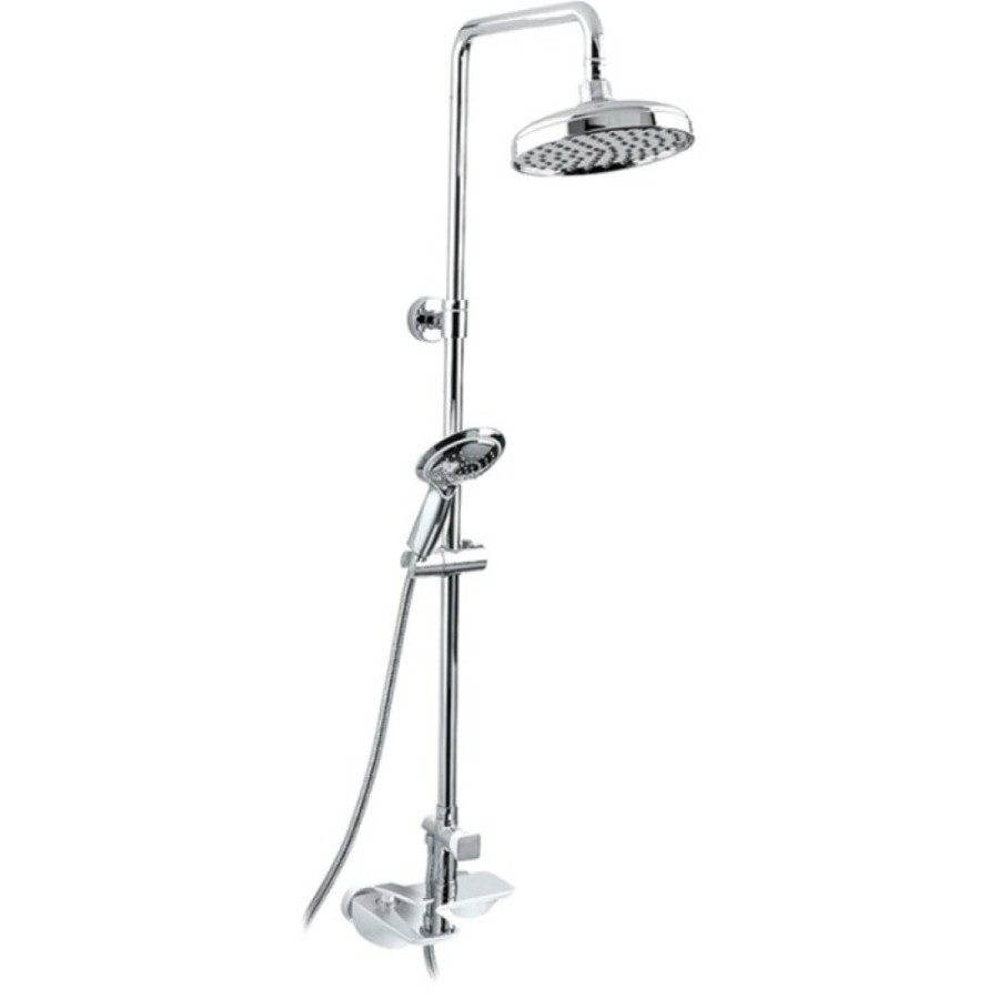 Душевая система Timo Helmi SX-1070/00 712 chrome white, 3-х режимная, белая/хром