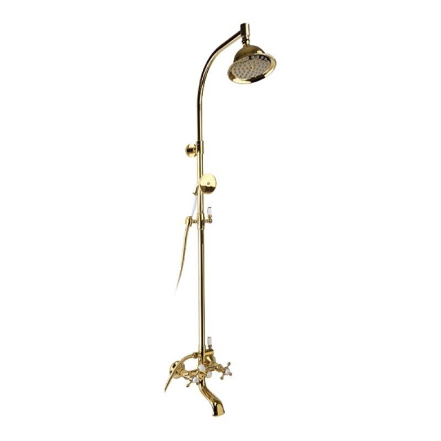 Душевая система Timo Nelson SX-1090 gold, с изливом, золото