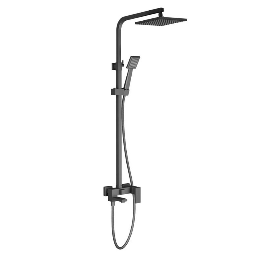 Душевая система Timo Selene SX-2013/03, с изливом, черная