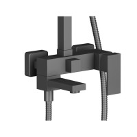 Душевая система Timo Selene SX-2013/03, с изливом, черная