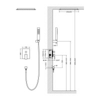 Душевая система Timo Selene SX-2029/16SM, белый матовый