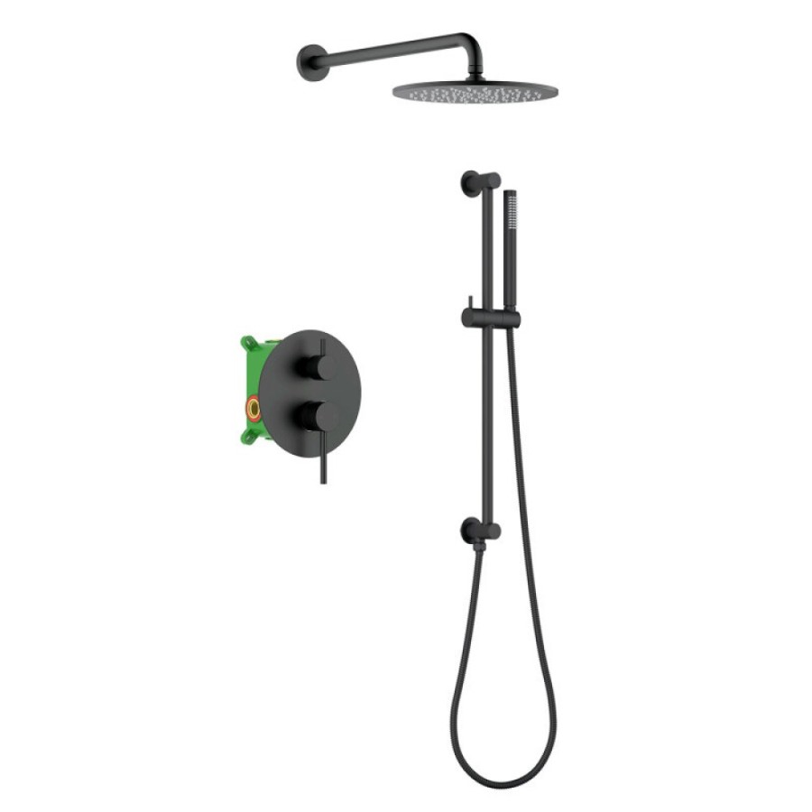 Душевая система Timo Saona SX-2309/03SM, цвет черный матовый