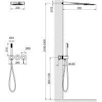 Душевая система Timo Saona SX-2340/00SM, цвет хром