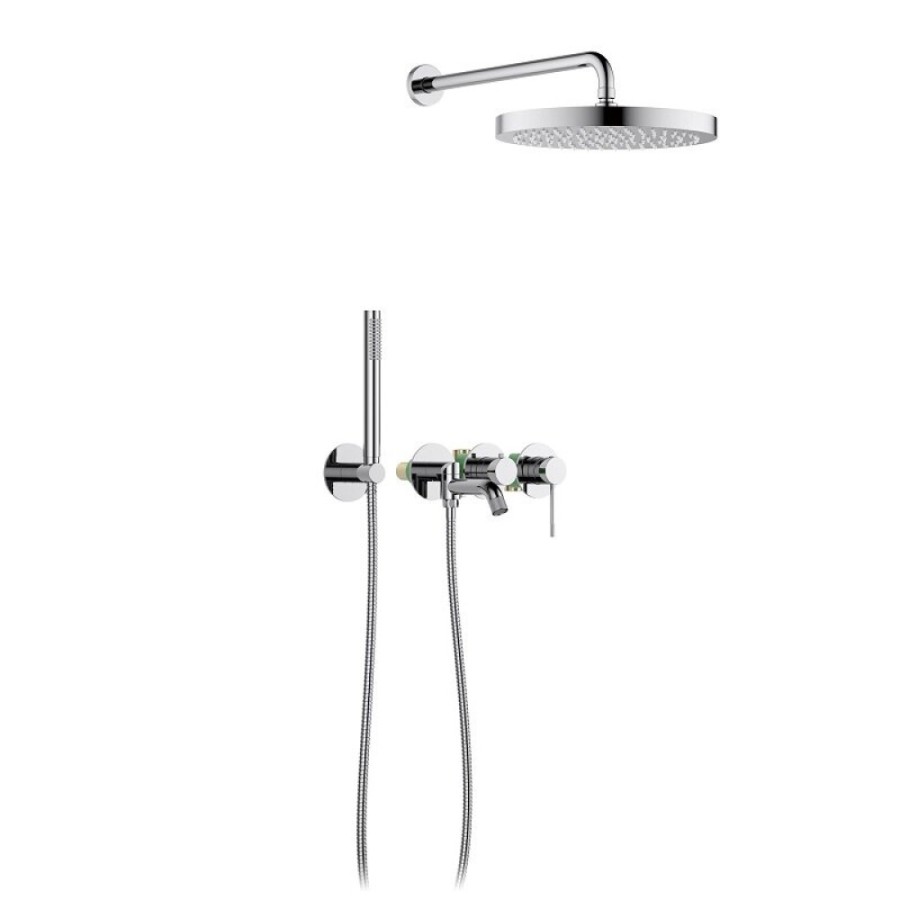 Душевая система Timo Saona SX-2348/00SM, с изливом, цвет хром