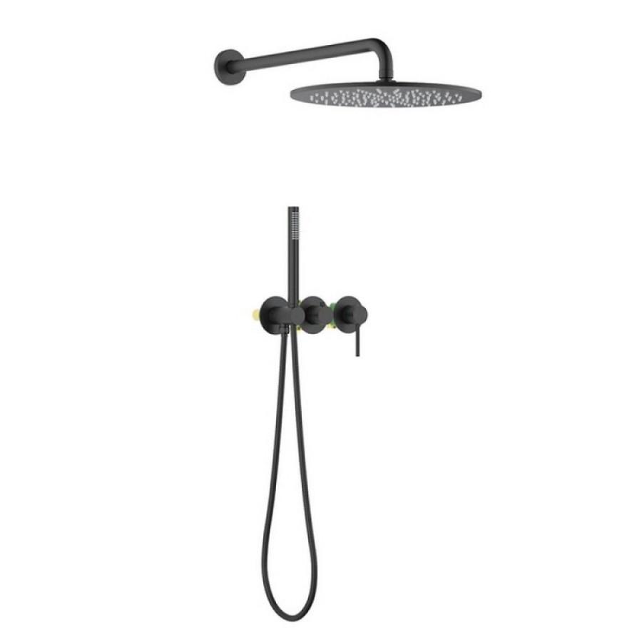 Душевая система Timo Saona SX-2349/03SM, черный матовый
