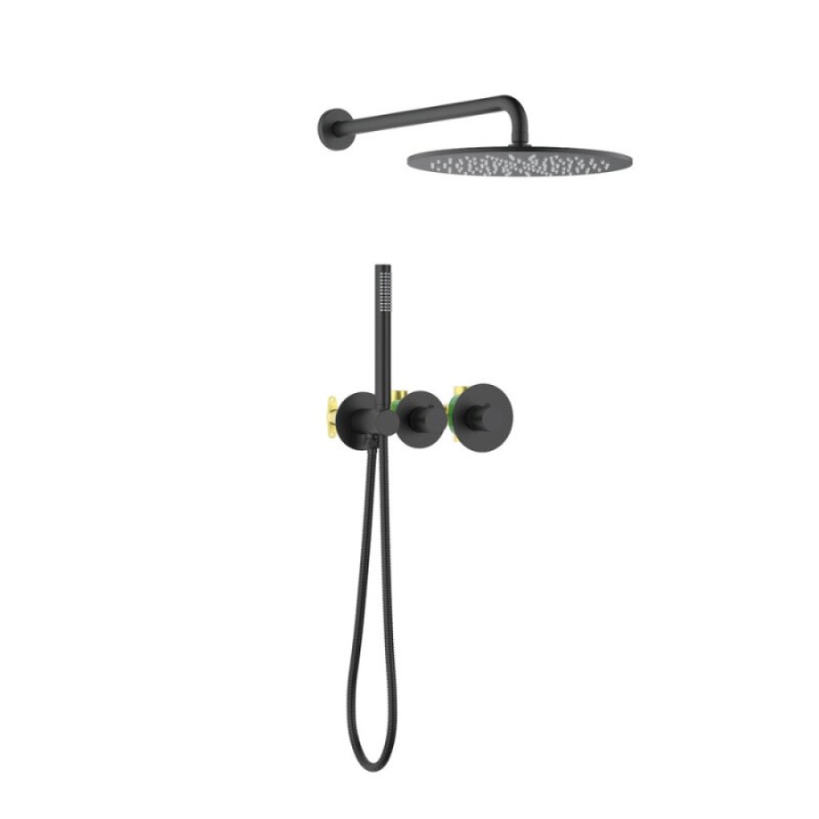 Душевая система Timo Saona SX-2359/03SM, цвет черный матовый