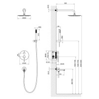 Душевая система Timo Saona SX-2379/00SM, цвет хром