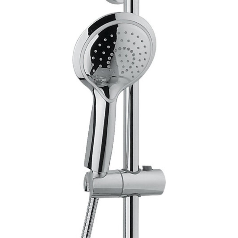Душевая система Timo Lotta-thermo SX-2610 white, 3-х режимная, с изливом, белая/хром