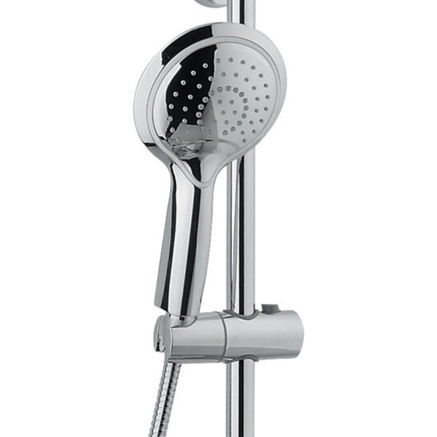 Душевая система Timo Lotta-thermo SX-2610 white, 3-х режимная, с изливом, белая/хром
