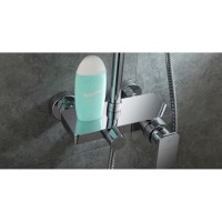 Душевая система Timo Lotta-thermo SX-2610 white, 3-х режимная, с изливом, белая/хром