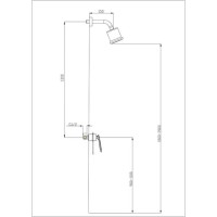 Душевая система скрытого монтажа Timo Helmi SX-4079/00-16SM chrome white, 1-х режимная, белая/хром