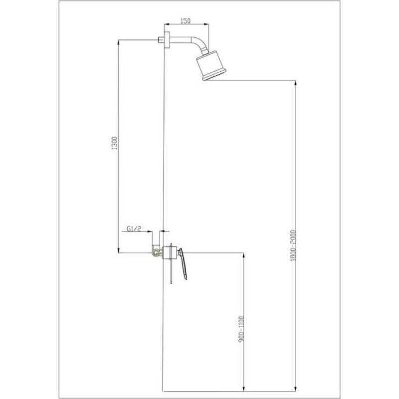 Душевая система скрытого монтажа Timo Helmi SX-4079/00-16SM chrome white, 1-х режимная, белая/хром