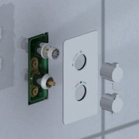 Душевая система Timo Petruma SX-5019/17SM термостатическая, с изливом, цвет золото матовое