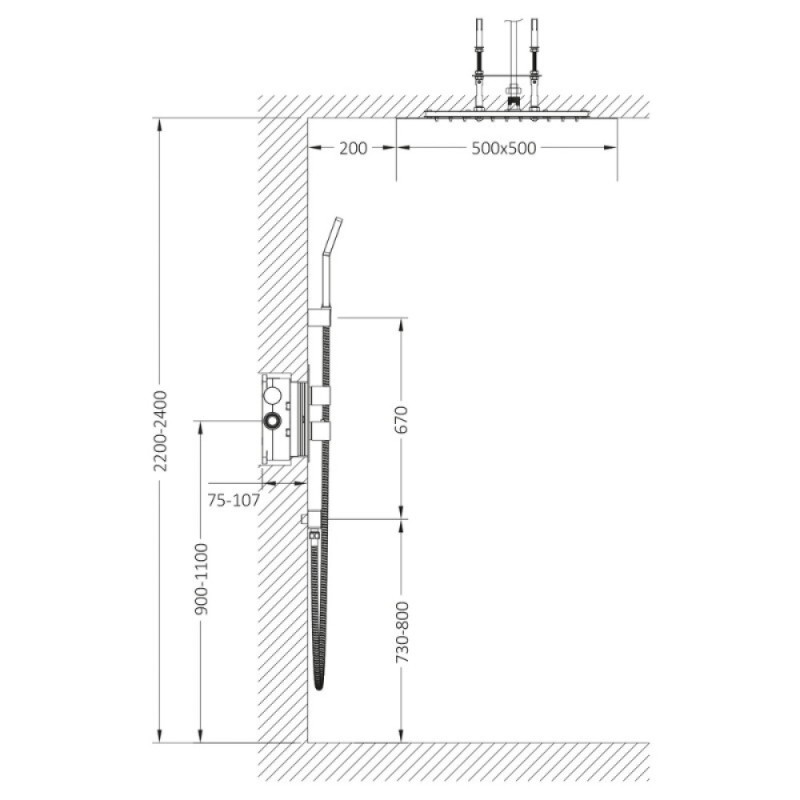 Душевая система Timo Petruma SX-5029/18SM, с термостатом, цвет черное золото